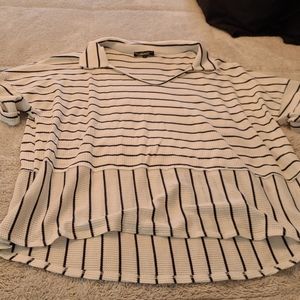 Chic soul striped top